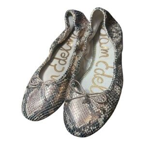 Sam Edelman Copper Snakeskin ballet flat 9.5